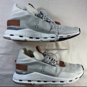 On Cloud nova White and Pearl Women's Running Shoes Size 8 NWOT
